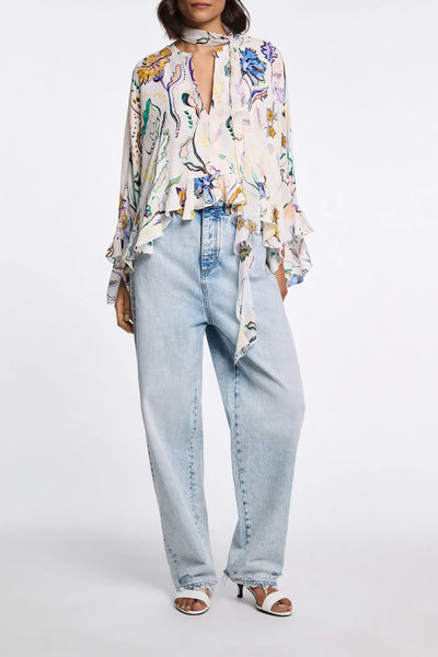 Floral Twist Blouse-Dorothee Schumacher-Tocca Finita