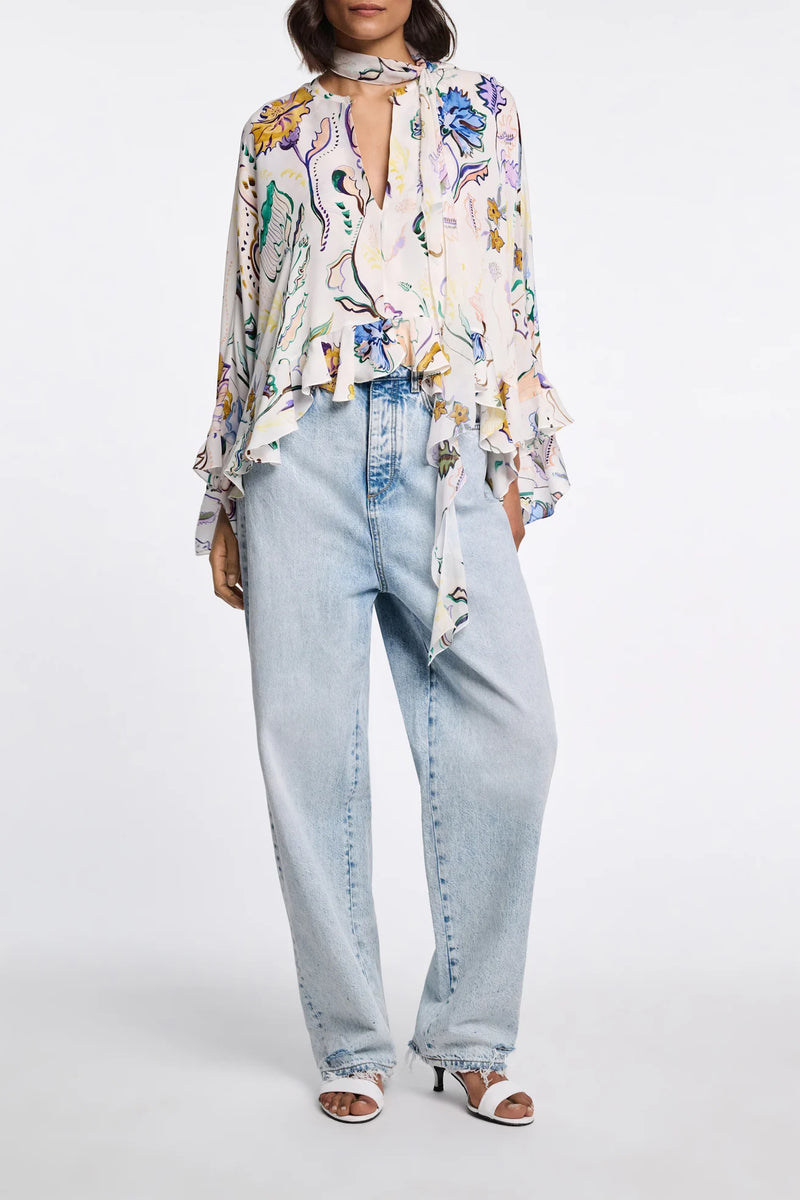 Floral Twist Blouse-Dorothee Schumacher-Tocca Finita