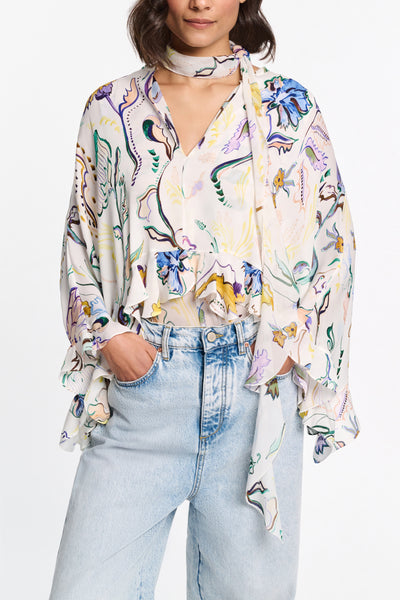 Floral Twist Blouse-Dorothee Schumacher-Tocca Finita