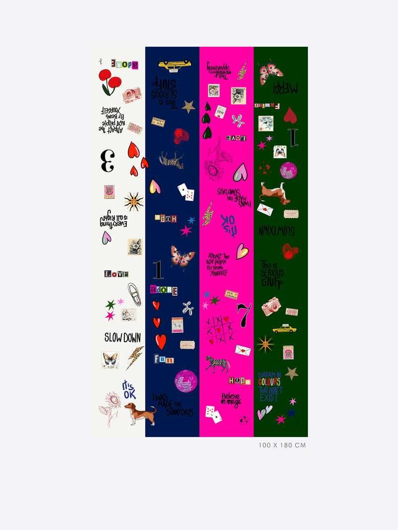 Foulard Graffiti Colour Block-Vilagallo-Tocca Finita