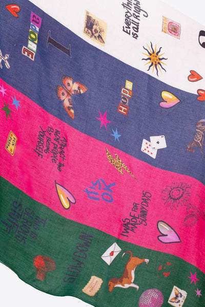 Foulard Graffiti Colour Block-Vilagallo-Tocca Finita
