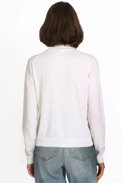 Frayed Cardi-Mini Rose-Tocca Finita