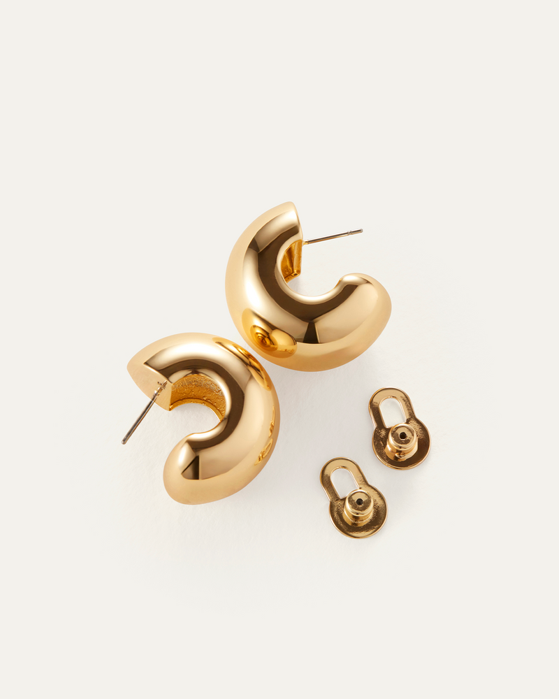 Gemma Hoop Earrings-Jenny Bird-Tocca Finita