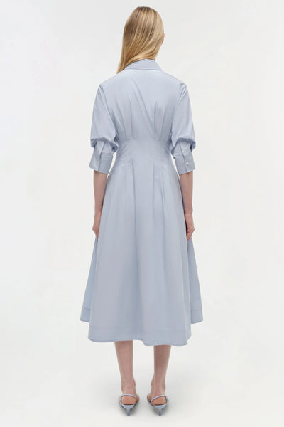 Jazz Pintuck Midi Dress In Periwinkle-SIMKHAI-Tocca Finita