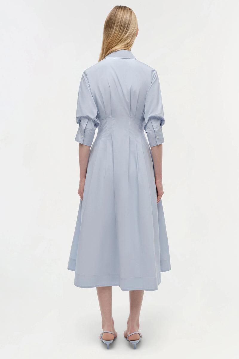 Jazz Pintuck Midi Dress In Periwinkle-SIMKHAI-Tocca Finita