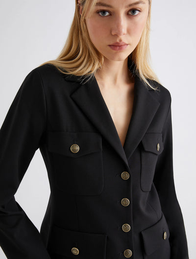 Jersey Saharan Jacket Black-Marella-Tocca Finita
