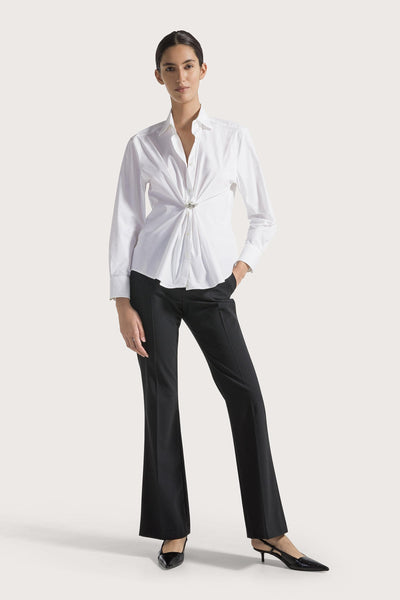 Jewel Poplin Shirt White-Seventy-Tocca Finita