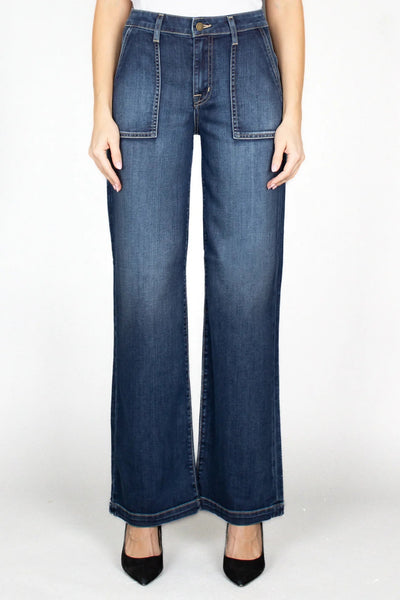 Joni High Rise Utility Jean In Sole Blue-Fidelity-Tocca Finita