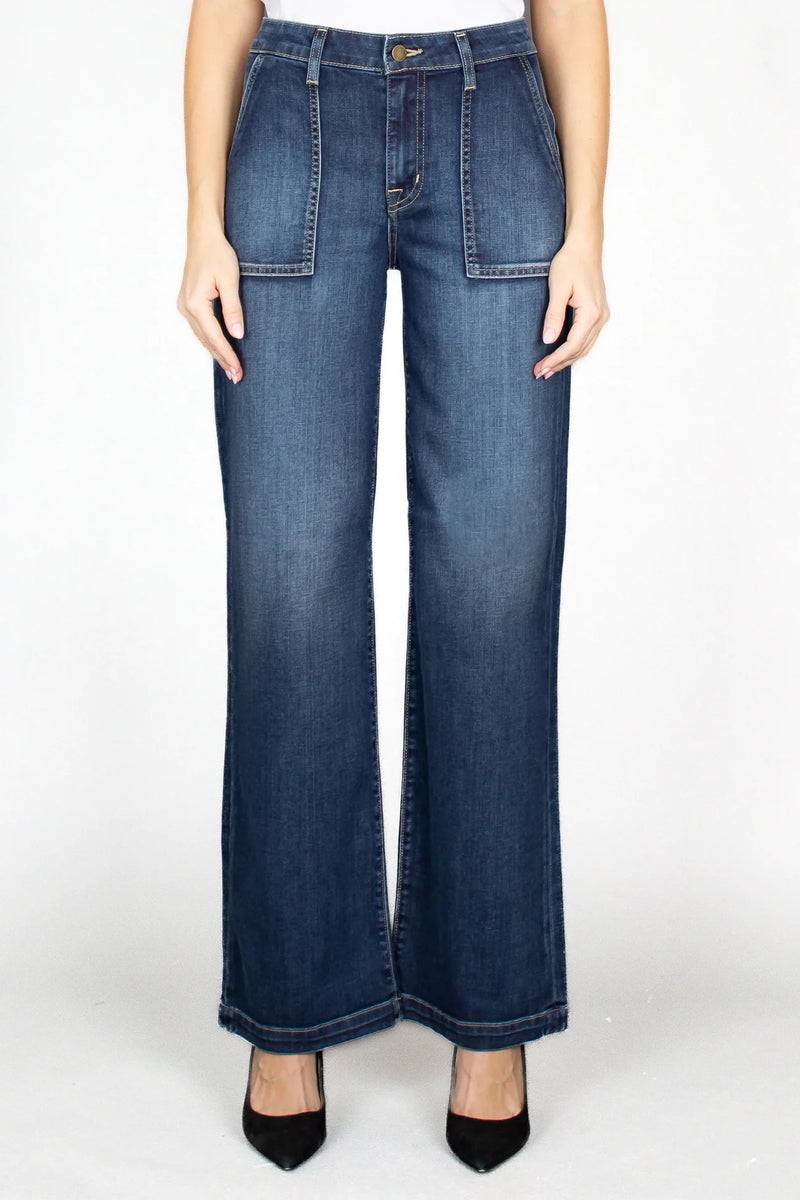 Joni High Rise Utility Jean In Sole Blue-Fidelity-Tocca Finita
