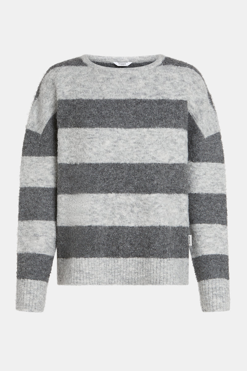 Jumper Stripe Light Grey-Penn&Ink-Tocca Finita