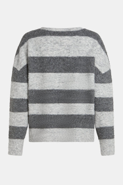 Jumper Stripe Light Grey-Penn&Ink-Tocca Finita