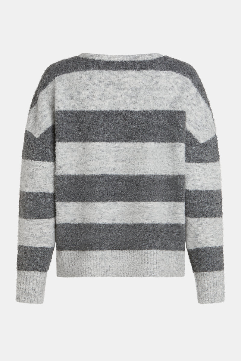 Jumper Stripe Light Grey-Penn&Ink-Tocca Finita