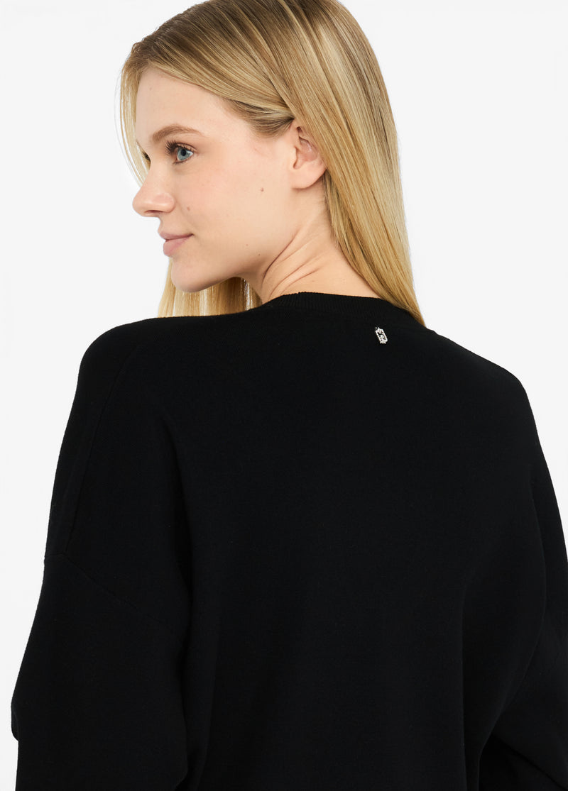 Jumper With Gemstones Black-Liu Jo-Tocca Finita
