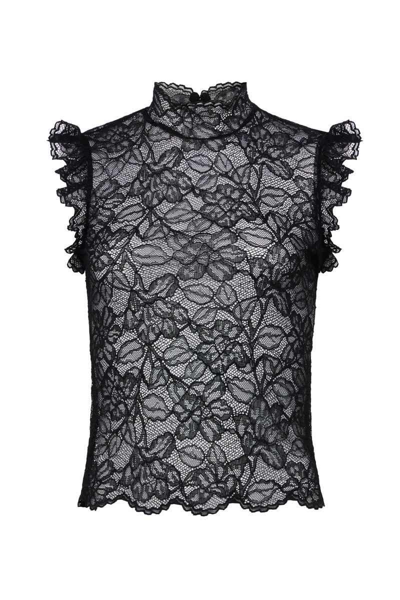 Kaila Sleeveless Lace Top by L&