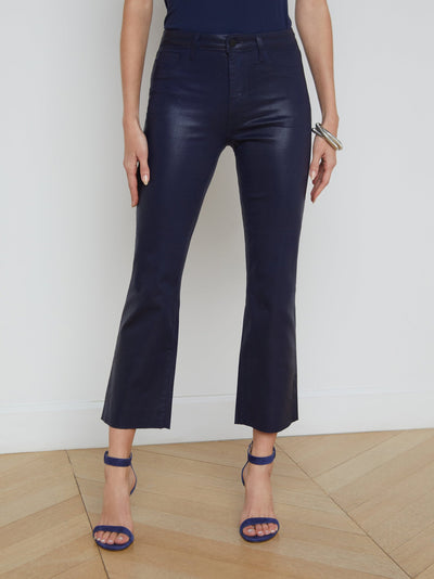 Kendra Coated Cropped Flare Jean Metro Coated-L'Agence-Tocca Finita