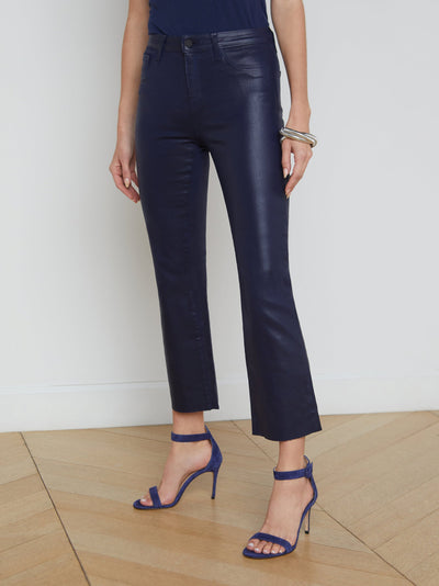 Kendra Coated Cropped Flare Jean Metro Coated-L'Agence-Tocca Finita