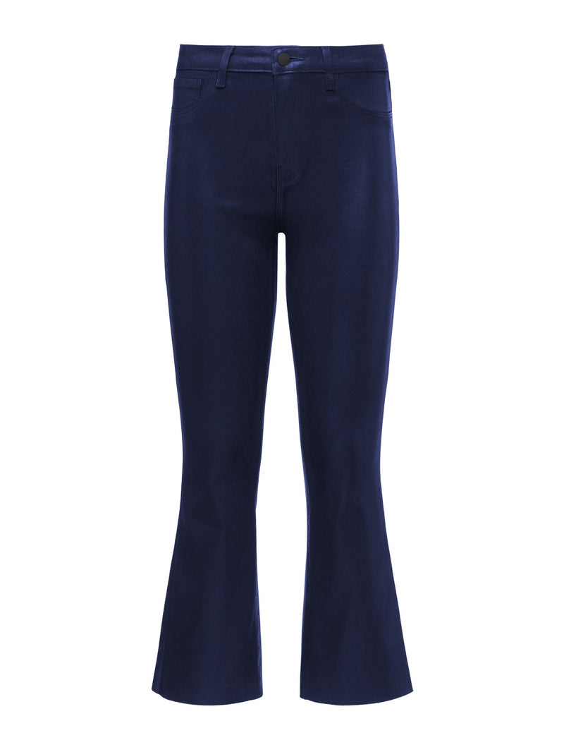 Kendra Coated Cropped Flare Jean Metro Coated-L&