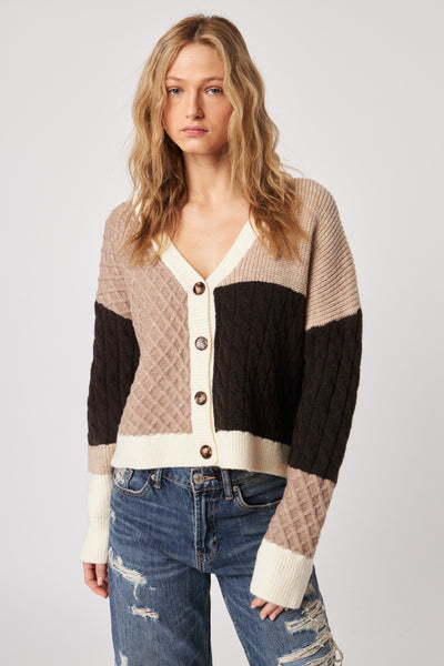 Kenneth Butterscotch Colour Block Sweater-John & Jenn-Tocca Finita