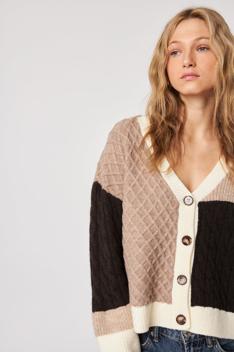 Kenneth Butterscotch Colour Block Sweater-John & Jenn-Tocca Finita