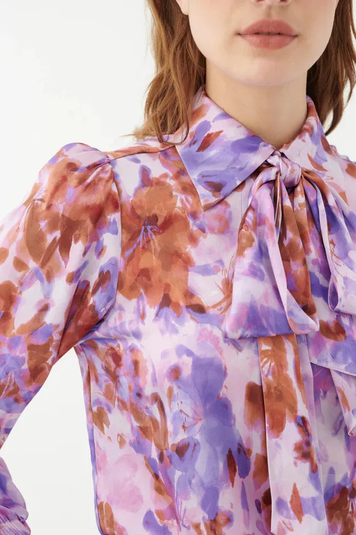 Kikki Blouse In Atlas Purple-Dea Kudibal-Tocca Finita