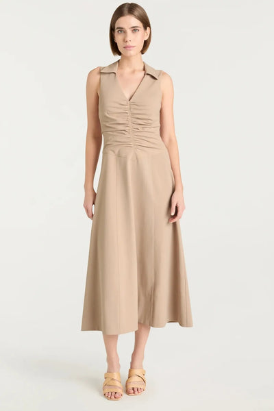 Kilda Khaki Dress-Cinq A Sept-Tocca Finita