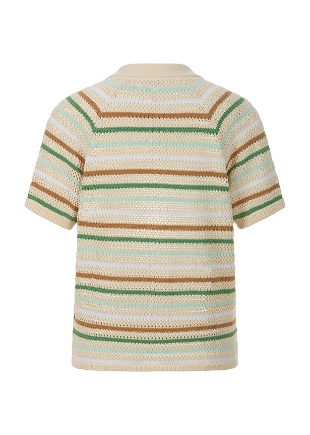 Knitted Collar Sweater Organic Cotton-Riani-Tocca Finita