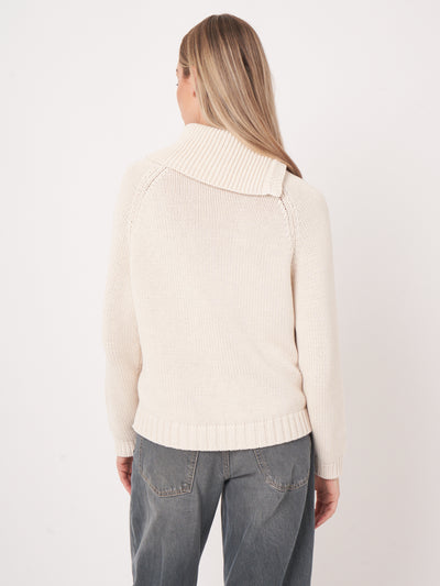 Knitted Pullover Ivory-Repeat-Tocca Finita