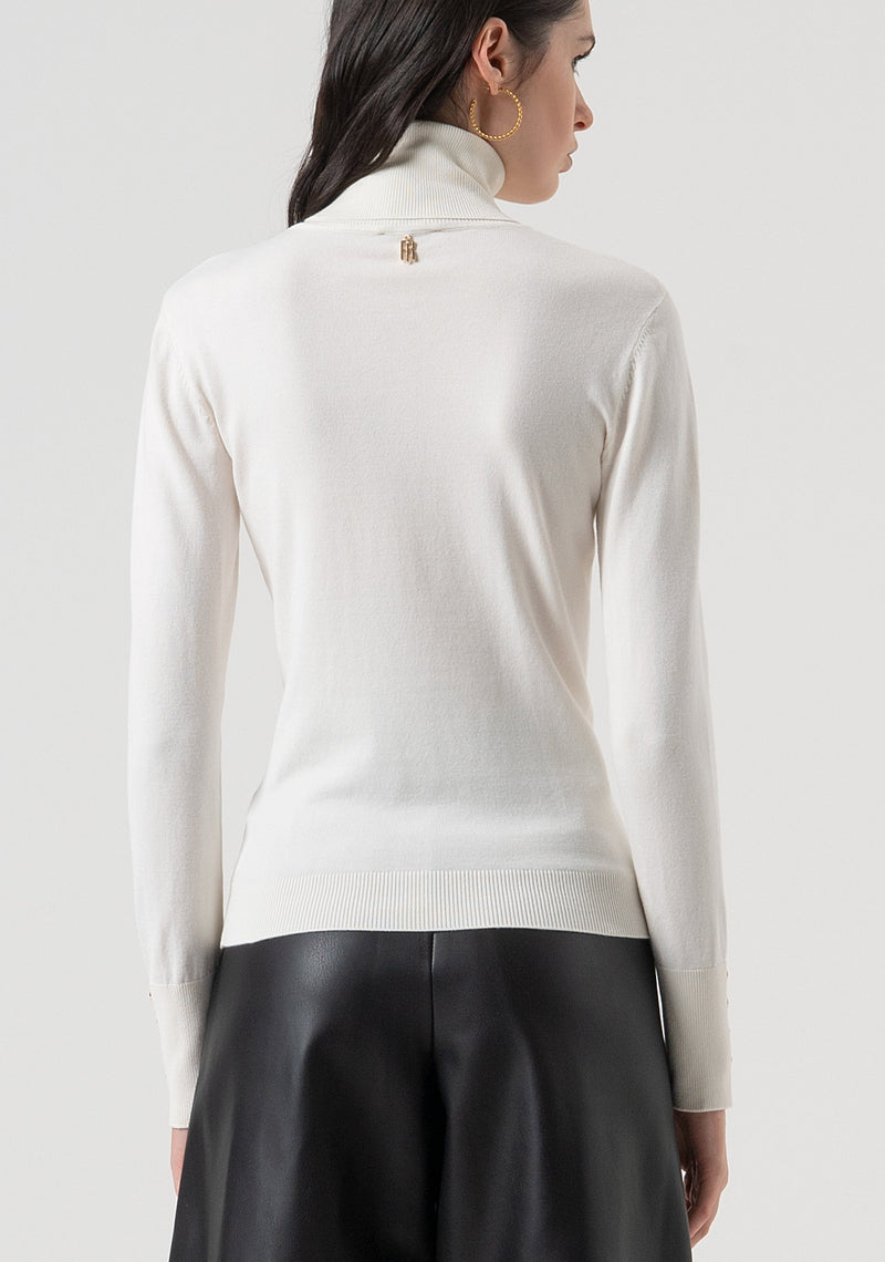 Knitwear With High Neck-Fracomina-Tocca Finita