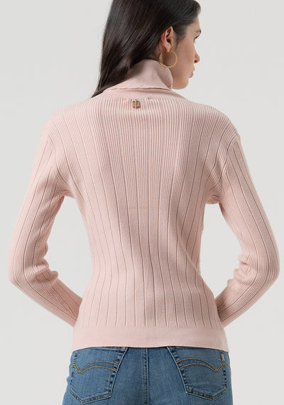 Knitwear With Ribs And Strasses-Fracomina-Tocca Finita