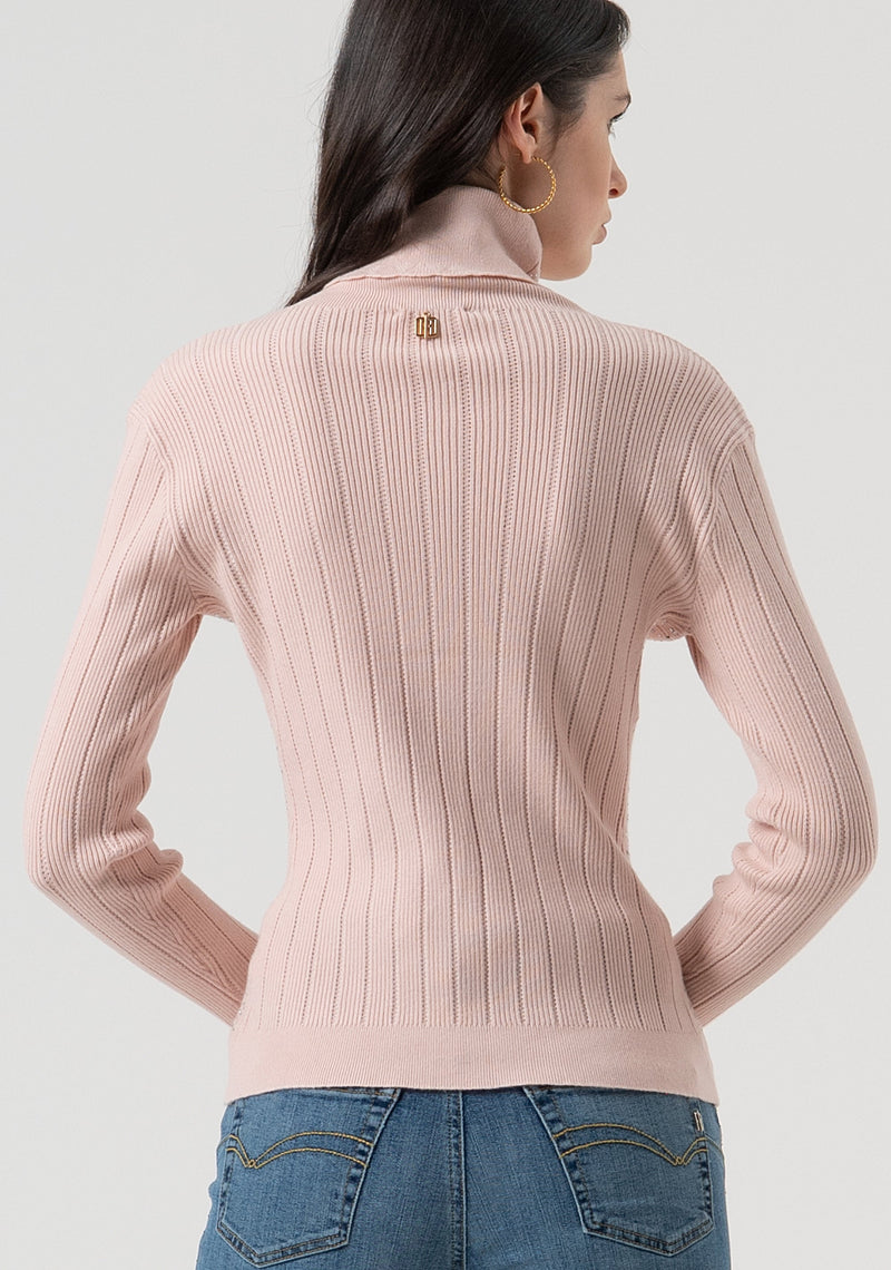 Knitwear With Ribs And Strasses-Fracomina-Tocca Finita