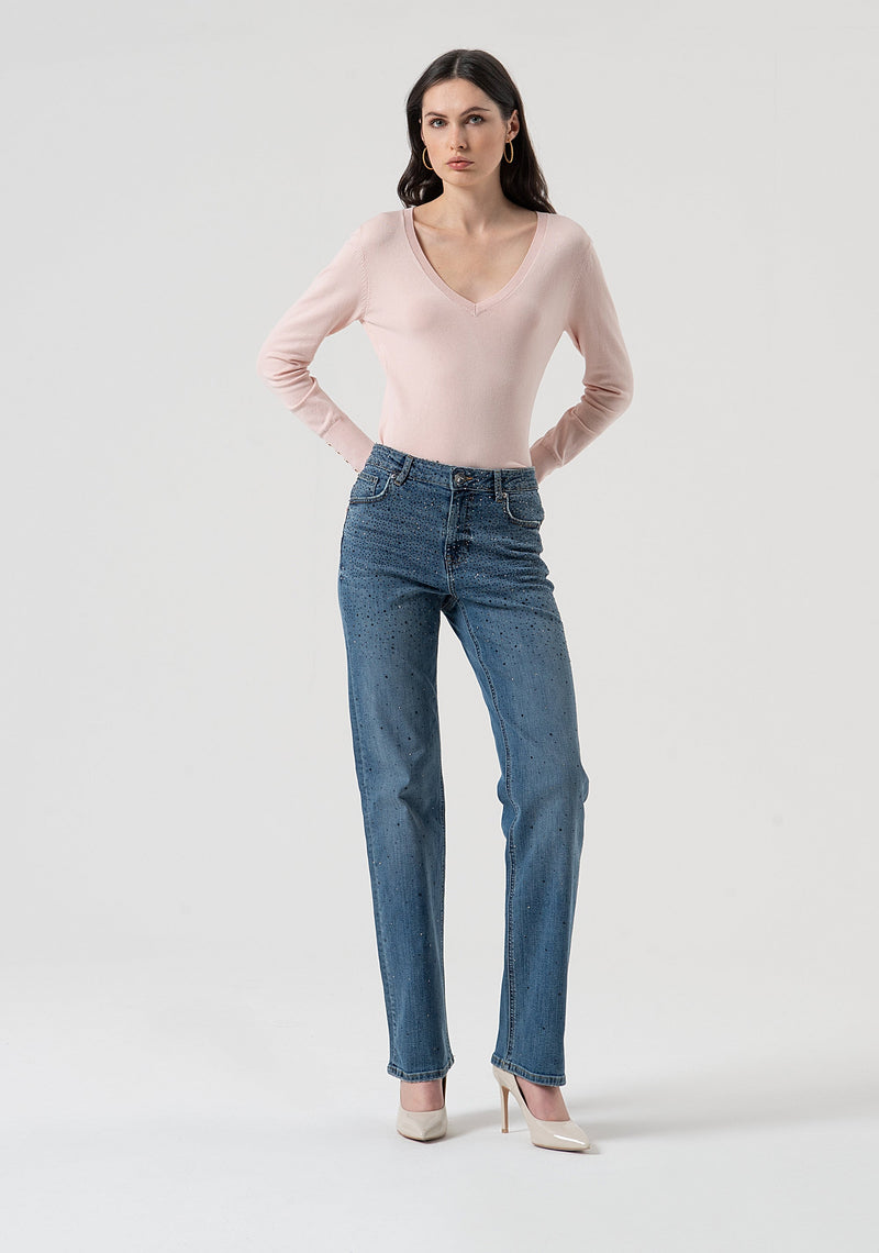 Knitwear With V-Neck-Fracomina-Tocca Finita