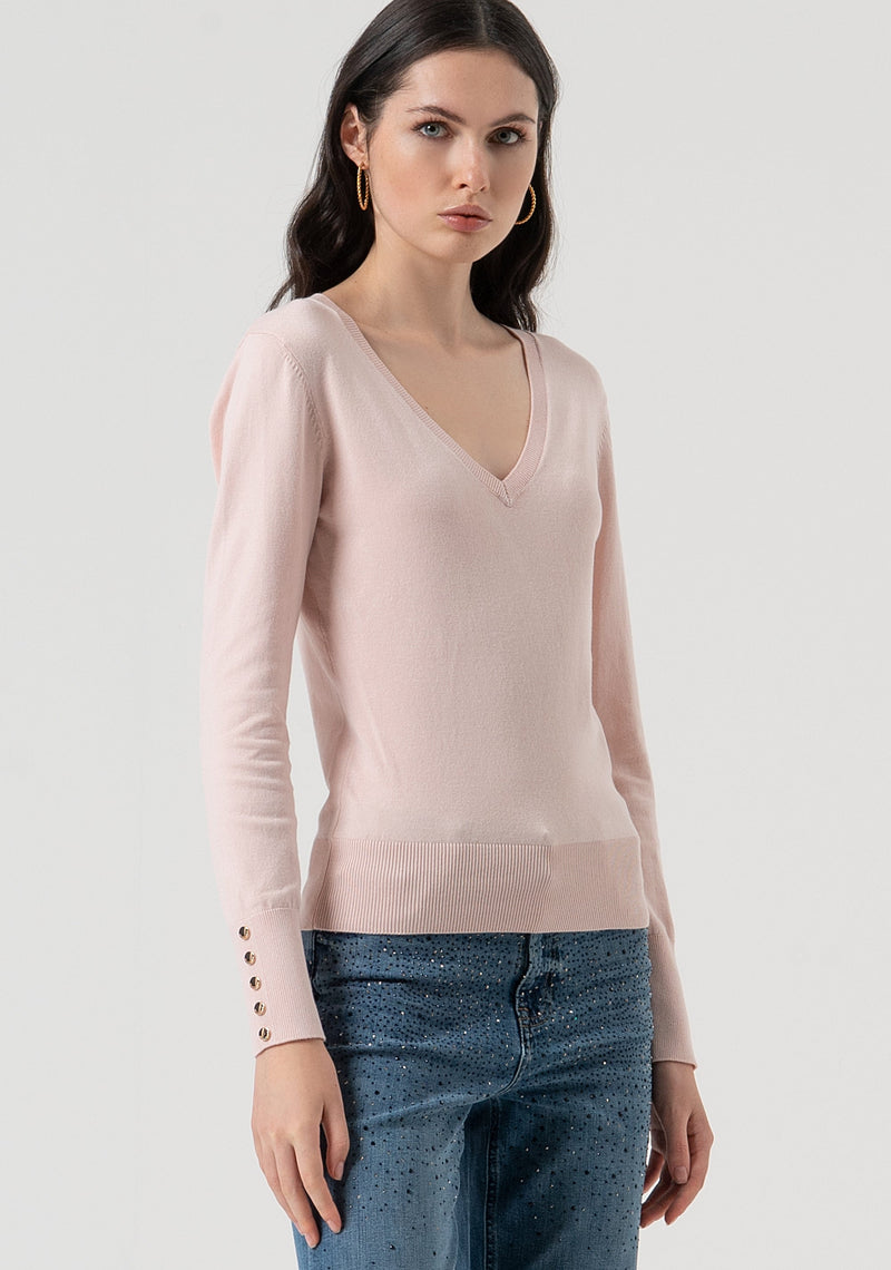 Knitwear With V-Neck-Fracomina-Tocca Finita