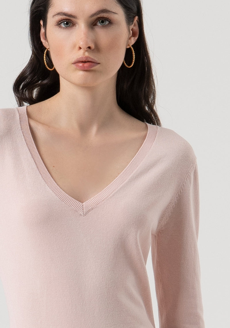 Knitwear With V-Neck-Fracomina-Tocca Finita