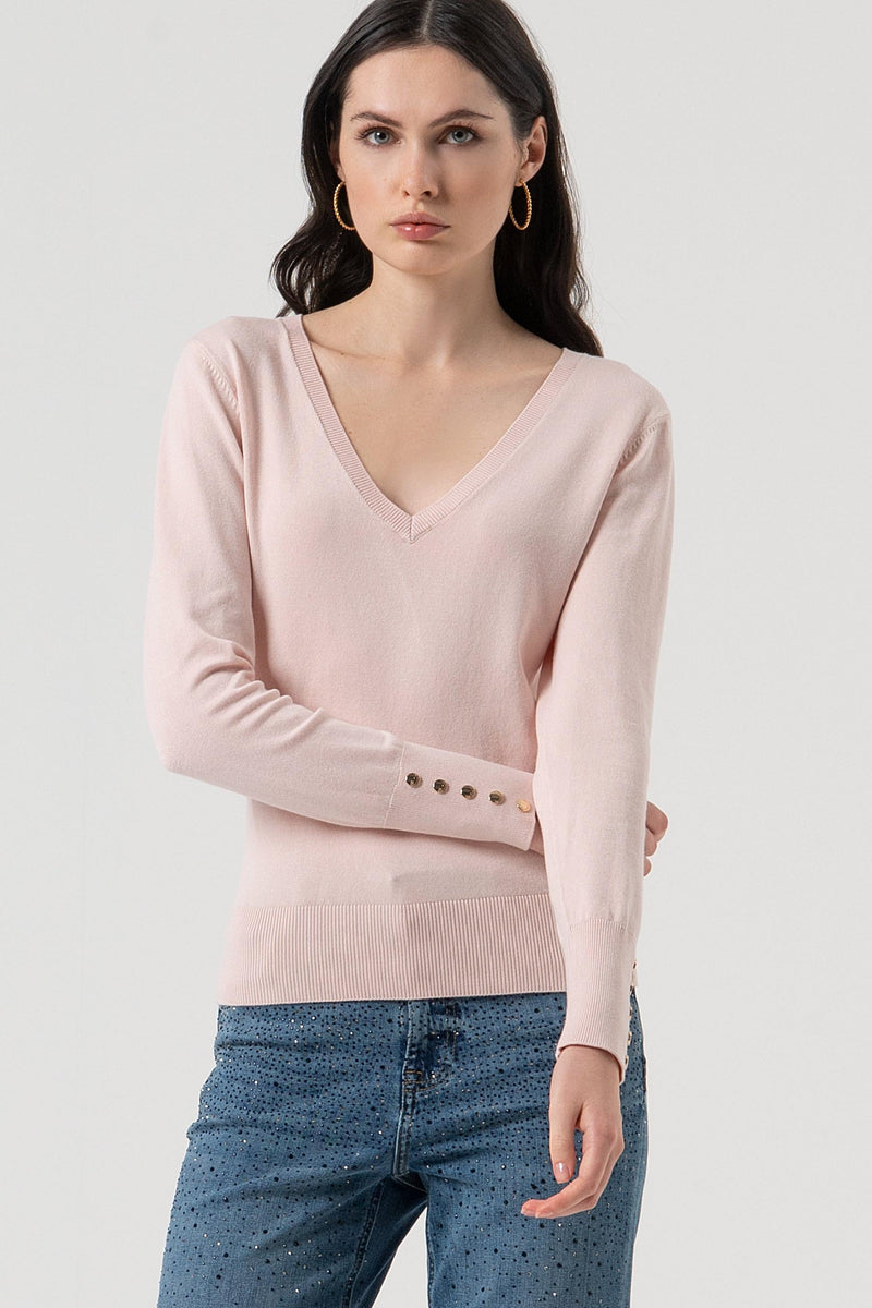 Knitwear With V-Neck-Fracomina-Tocca Finita