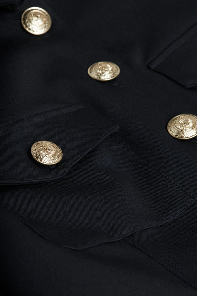 Kumi Cropped Jacket In Black-L'Agence-Tocca Finita
