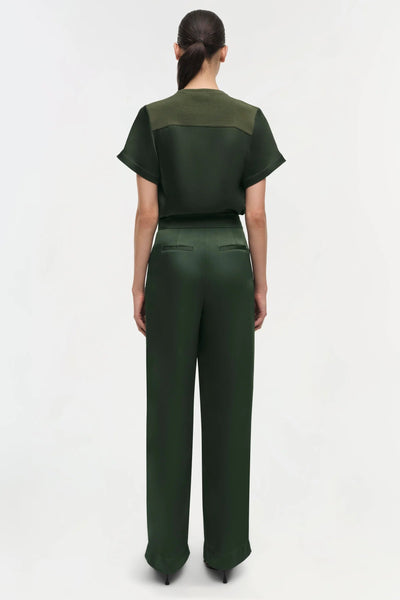 Kyra Wide Leg Pant In Moss-SIMKHAI-Tocca Finita