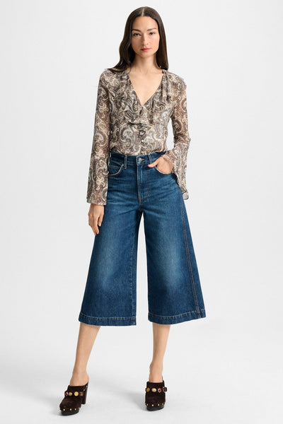 Kyrie Silk Blouse Dove Multi-Veronica Beard-Tocca Finita