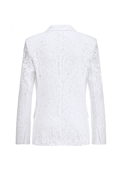 Lace Blazer With Flap Pockets-Riani-Tocca Finita