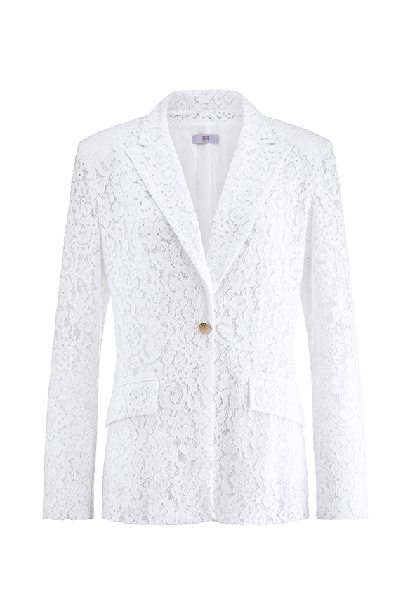 Lace Blazer With Flap Pockets-Riani-Tocca Finita