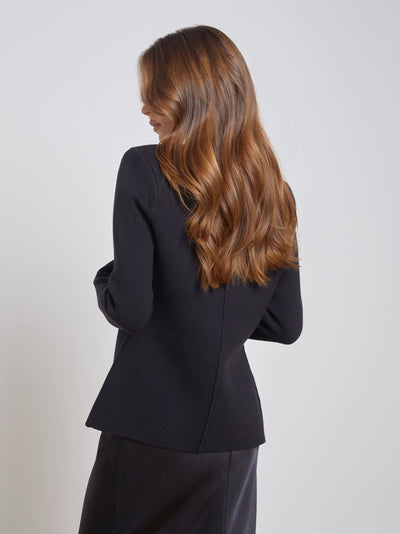 Lacey Knit Blazer Black-L'Agence-Tocca Finita