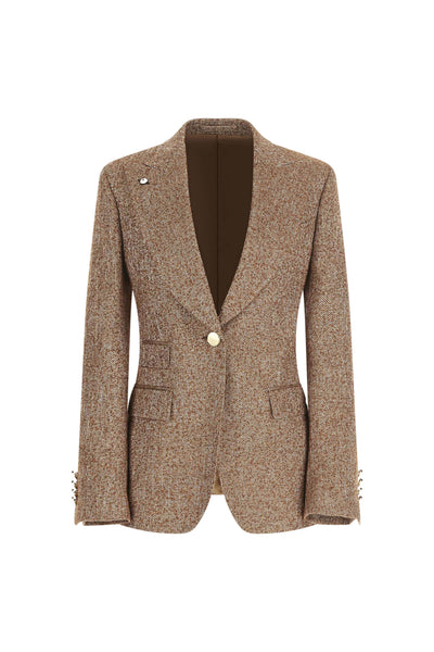 Laura Jacket Single-Breasted Caramel Brick-LBM 1911-Tocca Finita