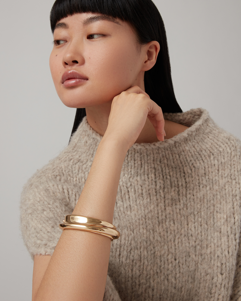 Lennon Bangle Gold-Jenny Bird-Tocca Finita