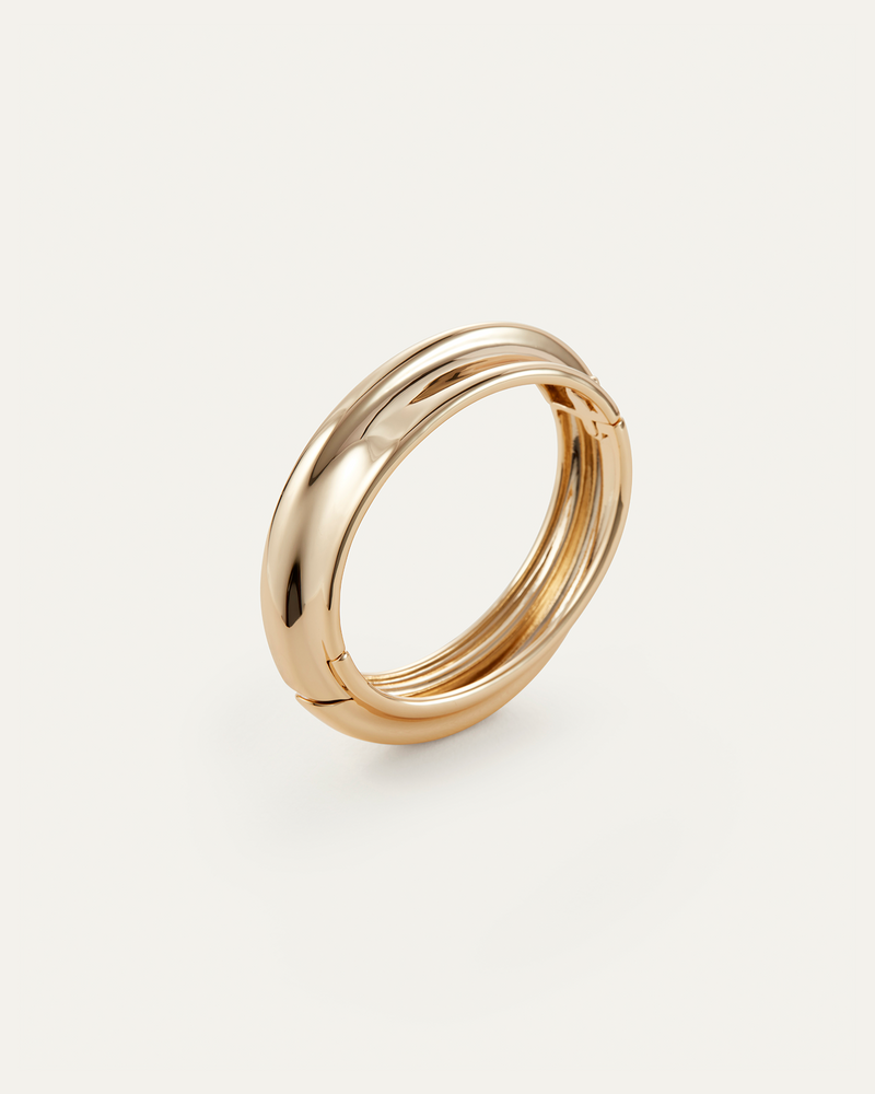 Lennon Bangle Gold-Jenny Bird-Tocca Finita