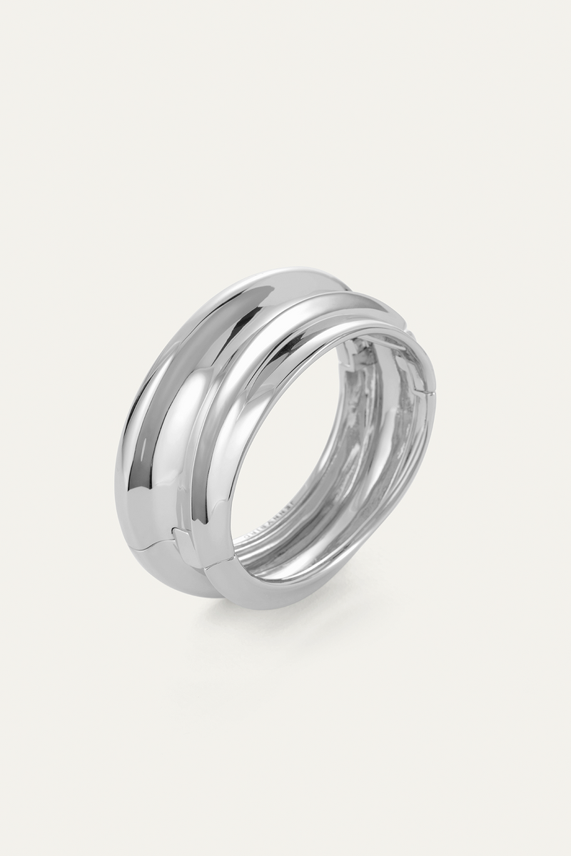 Lennon Mega Bangle Silver-Jenny Bird-Tocca Finita