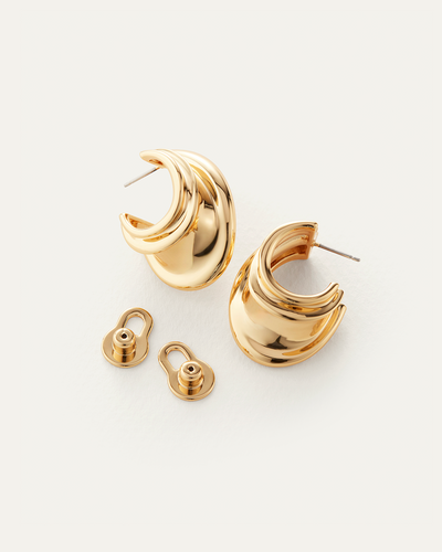 Leona Hoops Gold-Jenny Bird-Tocca Finita