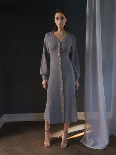 LeonoraDEA Dress Grey Melange-Dea Kudibal-Tocca Finita