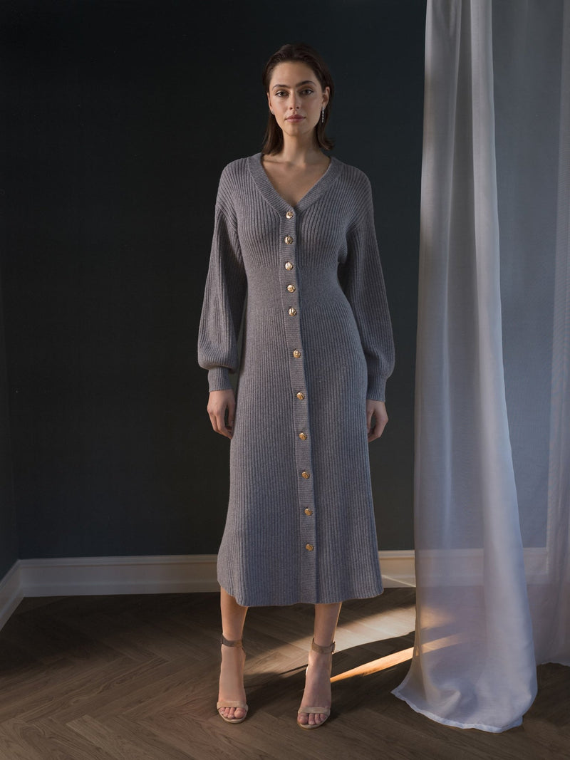 LeonoraDEA Dress Grey Melange-Dea Kudibal-Tocca Finita