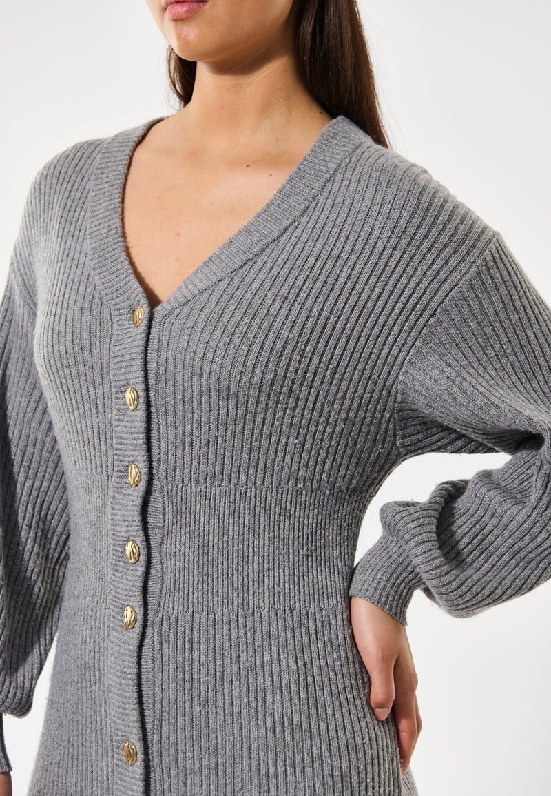 LeonoraDEA Dress Grey Melange-Dea Kudibal-Tocca Finita