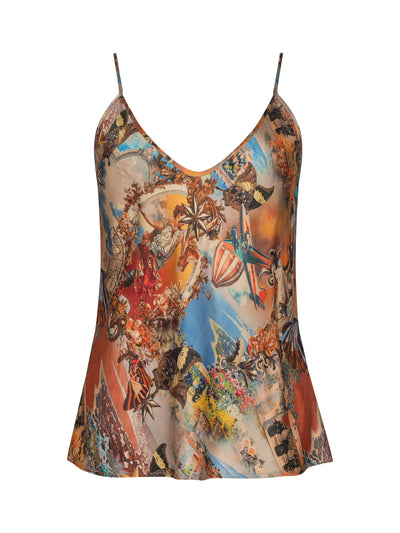 Lexi Satin Camisole Multi Collage-L'Agence-Tocca Finita