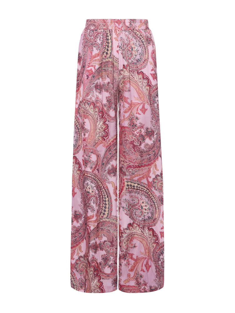 Lillian Wide Leg Pant Mauve Multi French Paisley-L&
